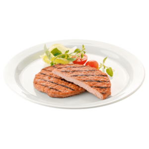 Burger mit Grillstreifen